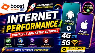 Boost Mobal USA Internet Performance | Complete APN Setup Tutorial for Android & iPhone