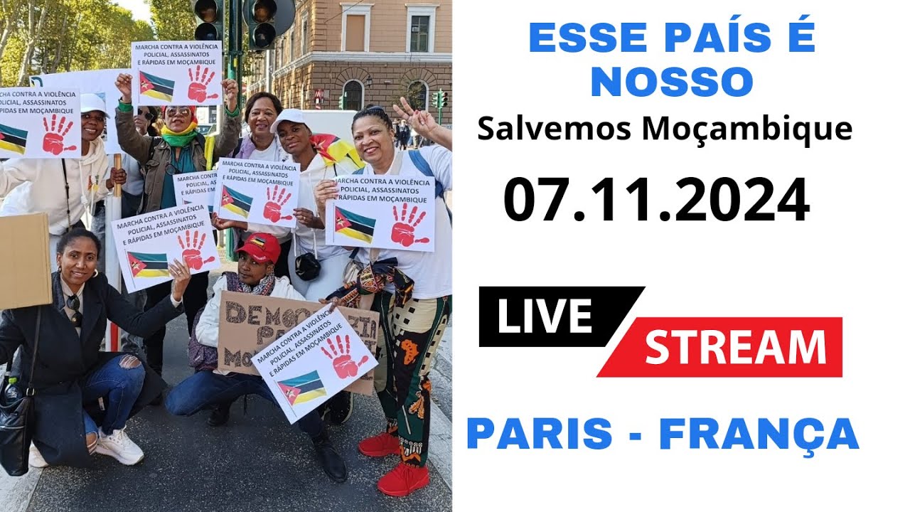 MARCHAS DA PAZ POR MOÇAMBIQUE EM PARIS, ROMA, MA UTO e RESTO do MUNDO