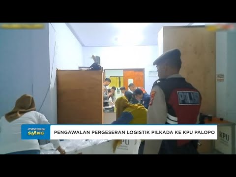 POLRES PALOPO KAWAL KETAT PERGESERAN LOGISTIK KE KANTOR KPU