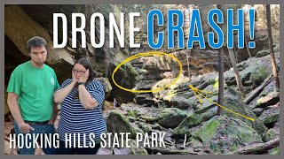 He CRASHED The Drone! - Hiking At Hocking Hills Ohio State Park - Ash Cave - Conkle's Hollow