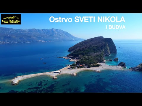 Ostrvo SVETI NIKOLA i BUDVA iz vazduha u Martu 2025 - Sv NIKOLA Island & BUDVA [4K Aerial View] MNE
