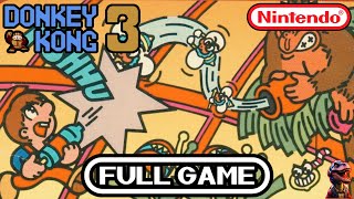 Donkey Kong 3 1984 | NES Longplay | Classic Retro Gameplay | No Commentary