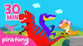 Download lagu T-rex dan dinosaurus lain-lain | Kumpulan Lagu & Kartun Dinosaurus | Pinkfong Baby Shark mp3