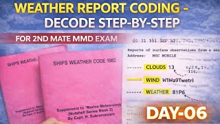 Weather Report Coding — Decode Marine Weather Messages Step-by-Step for 2nd matte mmd exam
