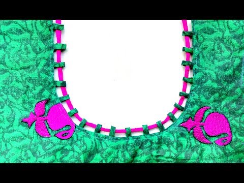 Churidar neck design without canvas Video