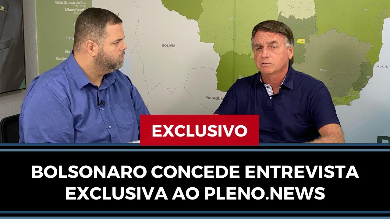 BOLSONARO CONCEDE ENTREVISTA EXCLUSIVA AO PLENO.NEWS
