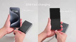 Sạc dự phòng Joyroom không dây nam châm PBM01 công suất 20W dung lượng 10000mAh dùng cho điện thoại