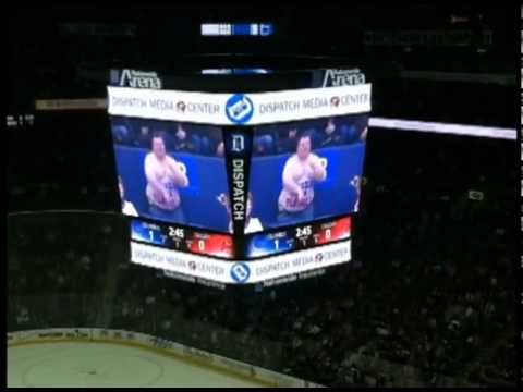 Dancing Kevin - Blue Jackets vs. Calgary (3-22-13)