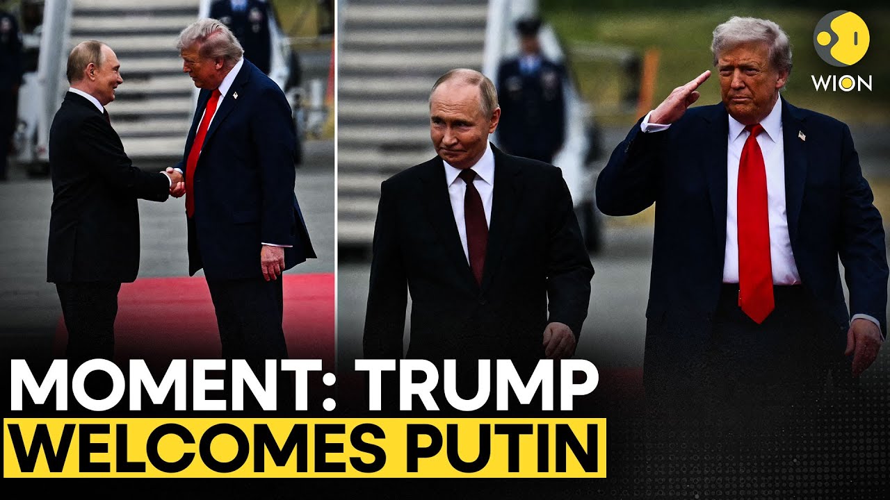 MOMENT: US President Donald Trump Welcomes Russian President Putin in Alaska | WION Originals