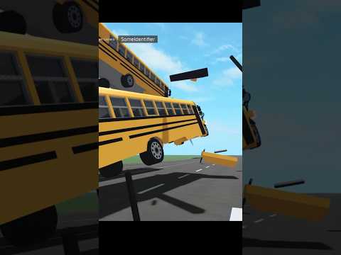 Flying bus in car crash studio #carcrash #shorts