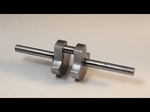 MAKING A MINIATURE 4 -STROKE  I. C. ENGINE,  PART 2 - CRANKSHAFT