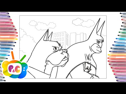 DC League of Super-Pets Batman coloring page/ Batman coloring page/Syn Cole - Feel Good[NCS Release]