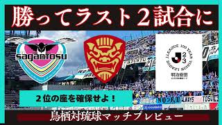 【サガン鳥栖】勝って２位を決めよ！開幕戦からの成長を感じさせる試合に期待【FC琉球】