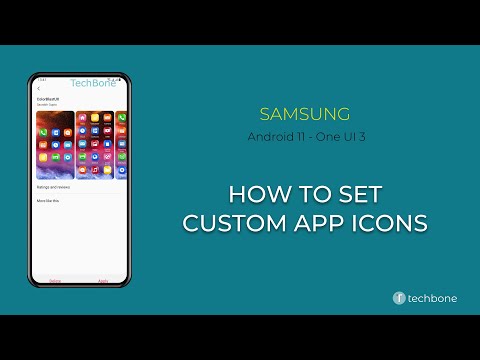 How to Set Custom App icons - Samsung [Android 11 - One UI 3]
