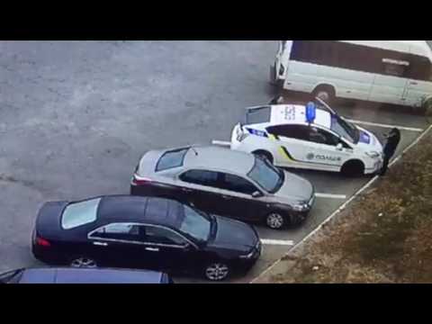 В Сети появилось видео расстрела полицейских в Днепре