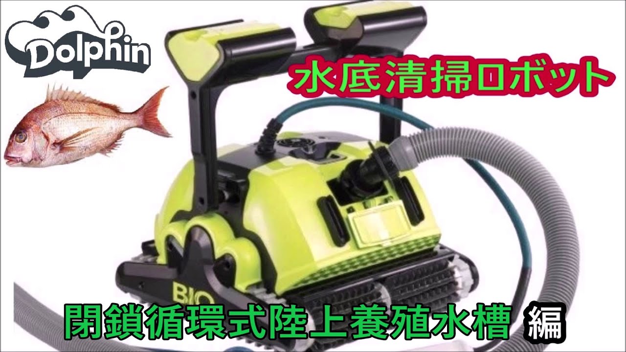 閉鎖循環式陸上養殖水槽の水中清掃ロボット（養殖魚：マダイ）