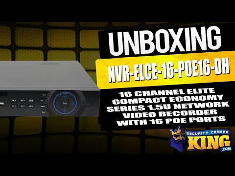 Unboxing - 16 Channel Elite Compact Economy Series 1.5U NVR -  NVR-ELCE-16-POE16-DH