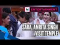 Watch: Sara Ali Khan visits temple with mother Amrita Singh in Mumbai