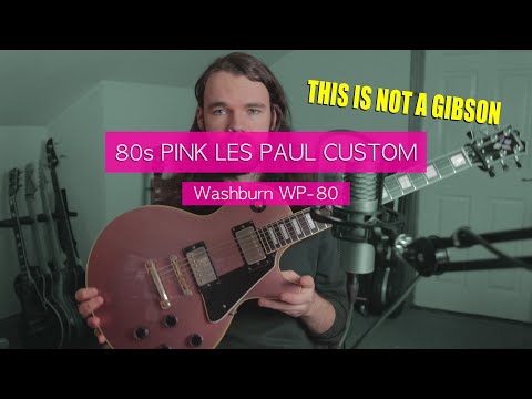 Rare Pink 1980s Les Paul - Washburn WP-80