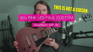 Video thumbnail for Rare Pink 1980s Les Paul - Washburn WP-80 by Andy Buck