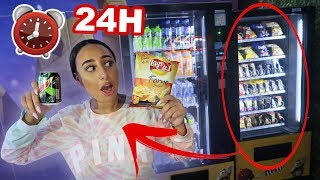 WE ATE ONLY VENDING MACHINE FOODS FOR 24 HOURS!! **IMPOSSIBLE FOOD CHALLENGE**