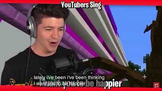 Download lagu Youtubers sing happier by MarshMello mp3