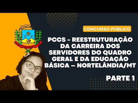 ESTUDO DO PCCS DE NORTELÂNDIA - PARTE 1 #concursospúblicos #concursodenortelândia