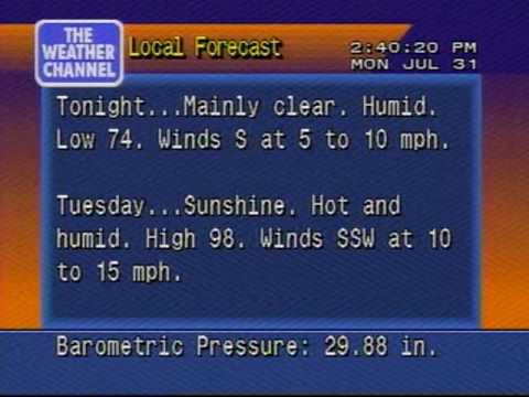 Local forecast 7/31/06