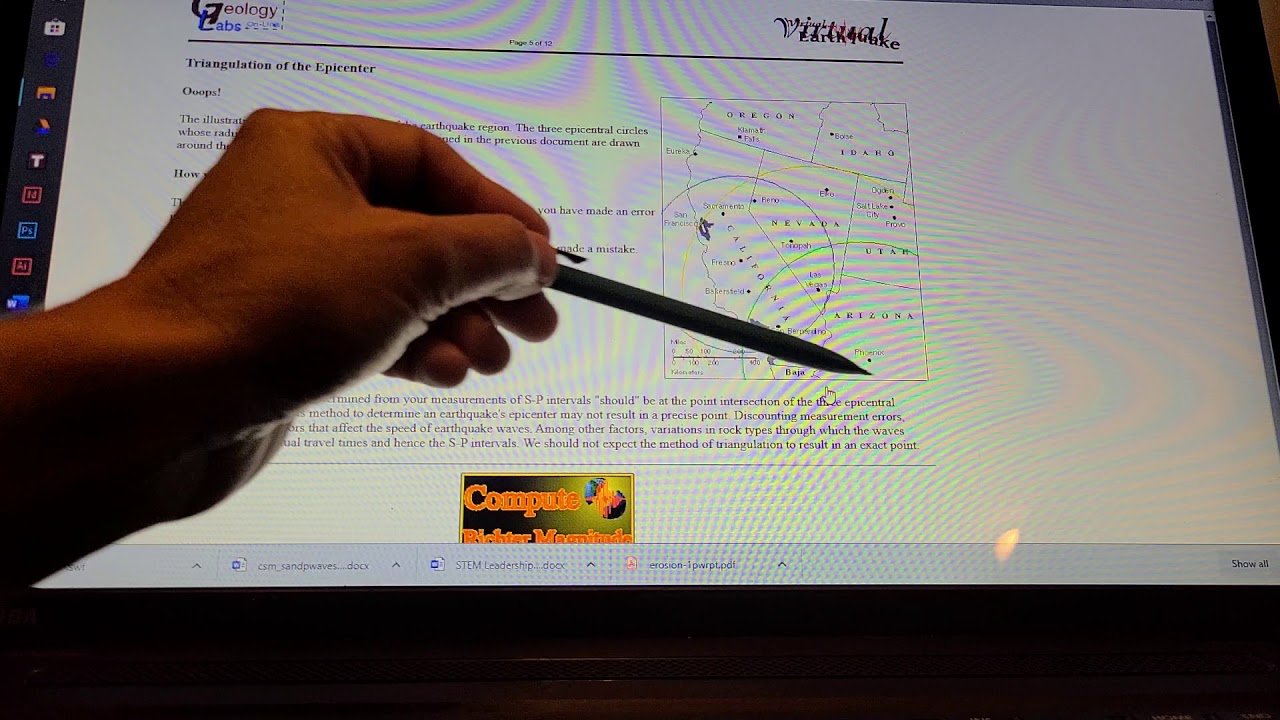 Geology online Virtual Earthquake Simulator