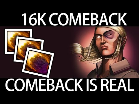 16K Gold Comeback Dendi Pro Invoker Gameplay Top MMR EU