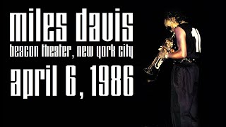 Miles Davis- April 6, 1986 Beacon Theatre, New York City
