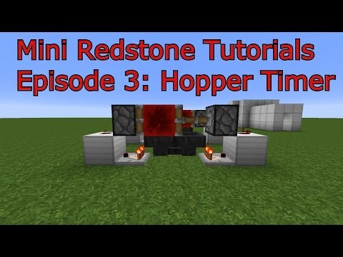 Alonofer20 - Minecraft :: Mini Redstone Tutorials Episode 3: Hopper Timer