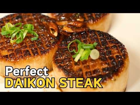 How to Make Perfect Daikon Steak & Sauce - Simple, but the Best Way to Eat Daikon!