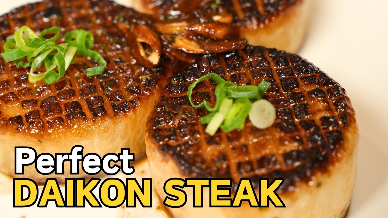 How to Make Perfect Daikon Steak & Sauce - Simple, but the Best Way to Eat Daikon!