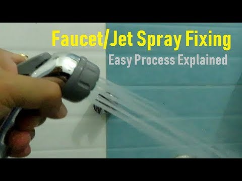 How to replace/install a faucet or jet spray