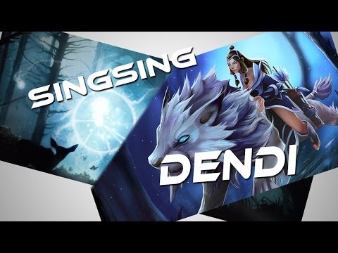 Dendi Mirana & SingSing Wisp Dota 2 Gameplay
