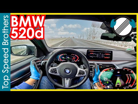 BMW G30 520d (2022) POV Top Speed Autobahn #TopSpeedBrothers