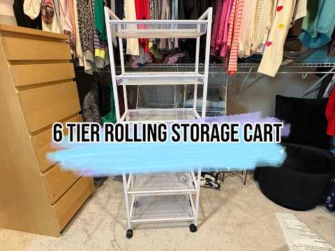 6 Tier Slim Rolling Cart Review: Best Narrow Storage Solution