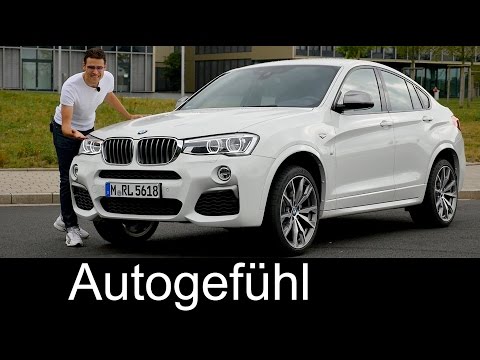 BMW X4 M40i FULL REVIEW test driven 360 hp Autobahn performance 2017 new neu