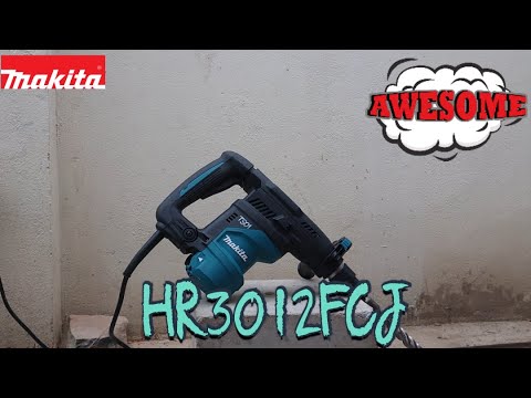 Makita HR3012FCJ Perforatorius SDS-PLUS 1050 W bet.30mm 4,5kg 3,9J (3)kalimo režimas, keičiamas griebtuvas, AVT, LED, MAKPACK video