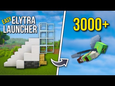 Minecraft: BEST Elytra Launcher Tutorial - OVER 3000 Blocks | Java 1.21+