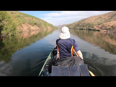 Rio Douro Kanu-Tour, inkl. Schleuse Carrapatelo, Fallhöhe 35m, Aug 2020