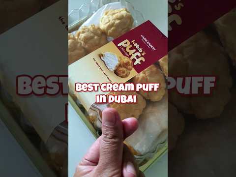 Best cream puff in Dubai | Habib Bakery Hor Al Anz #dubai #uaefood #iraniansweets #creampuff