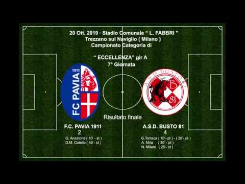 20-10-19 Highlights F.C. Pavia 1911 - A.S.D. Busto 81 - 2 - 4