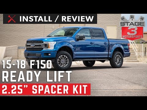 2015-2020 Ford F150 ReadyLift 2.25" Front Strut Extension Leveling Kit Install and Review