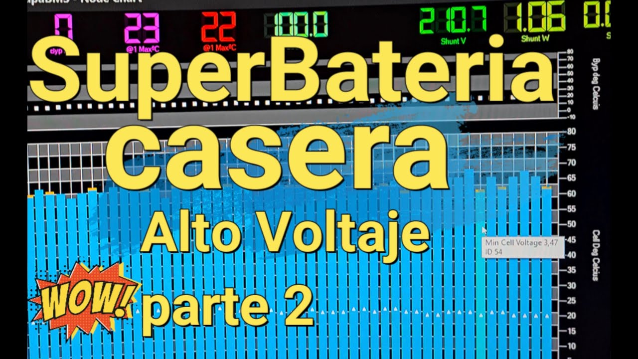 mega batería casera Ahora Alto voltaje parte 2