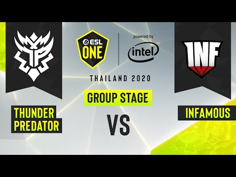 Dota2 - Infamous vs. Thunder Predator - Game 2 - ESL One Thailand 2020 - Upper Bracket - AM