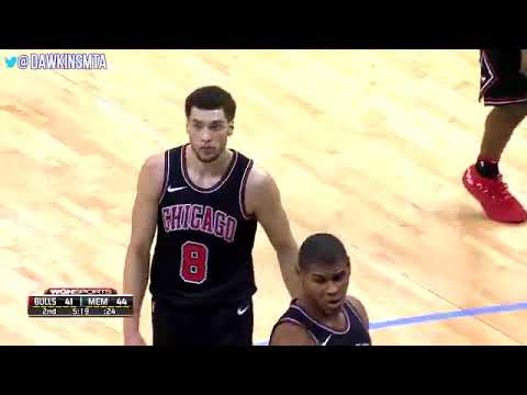 Zach LaVine Full Highlights 2018.3.15 Chicago Bulls at Grizzlies 20 5 4! | FreeDawkins