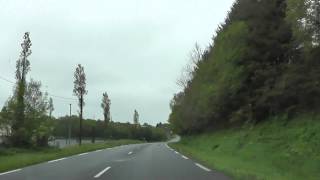 preview picture of video 'Driving On The D31 & D787 From Bulat Pestivien To Mousteru, Brittany, France 10th May 2012'