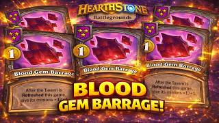 Blood Gem Barrage is INSANE 🤯 EASY FIRST PLACE | Battlegrounds #85